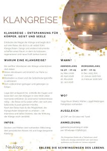 Klangreisen 2025/2026